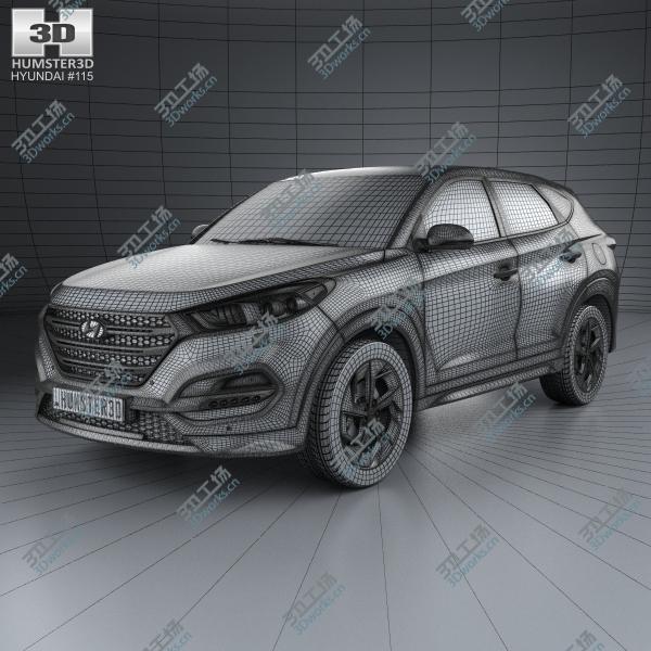 images/goods_img/2021040163/3D Hyundai Tucson with HQ interior 2016/3.jpg
